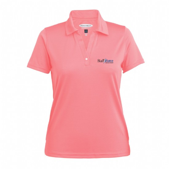 Ladies Horizontal Textured Polo #4