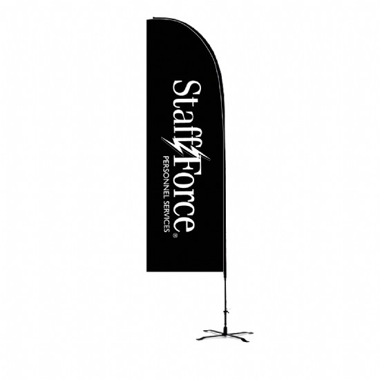 9ft Standard Advertising Flag-Concave