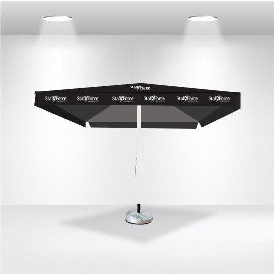 9.8ft x 9ft Square Market Umbrella with Valances